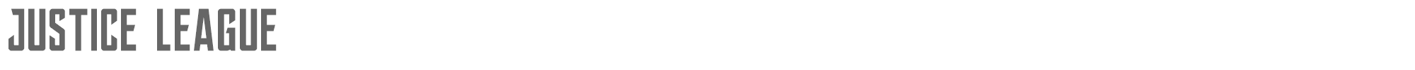 Sample characters Justice League Font